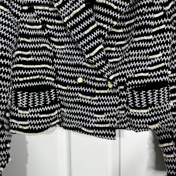 NEW Revolve Embroidered Embellished Jacket Blazer Women’s S/M - Picture 4 of 8